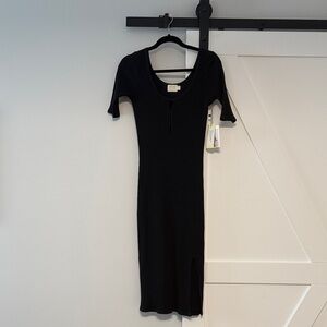 Nation LTD Black Midi Dress